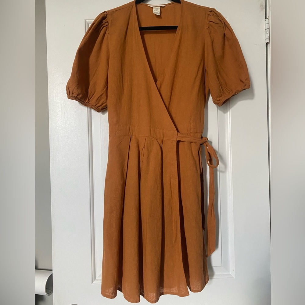 H&M linen blend dress
